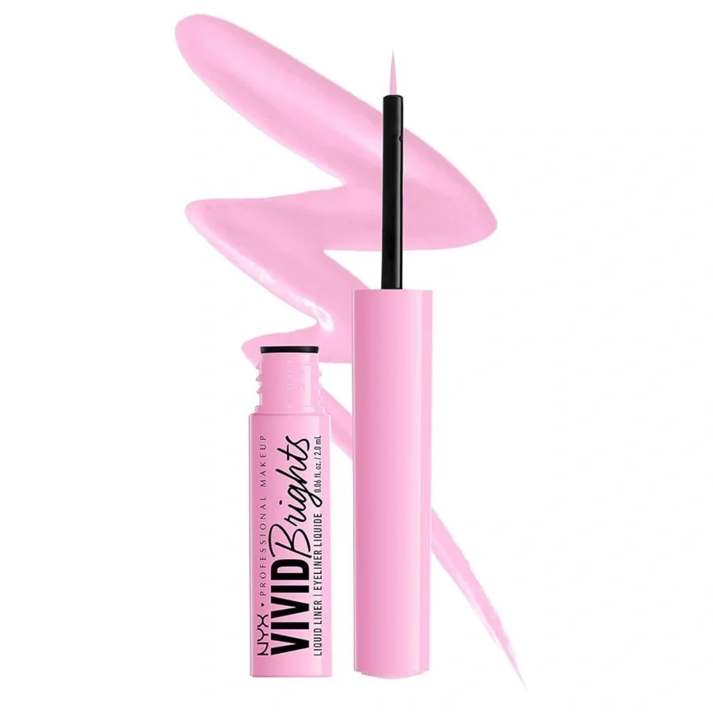 Sneaky Pink | NYX Vivid Brights Liquid Eyeliner - Bold Pink